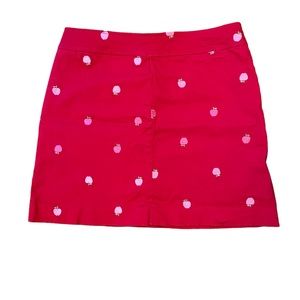 Vintage Lilly Pulitzer Apple Embroidered Skirt